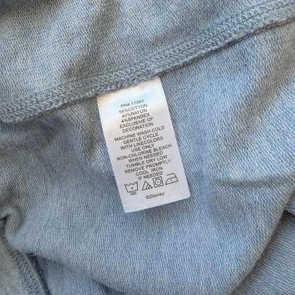 Disney Luxe Collection Light Blue Jogger Style Sweatpants - Picture 8 of 9